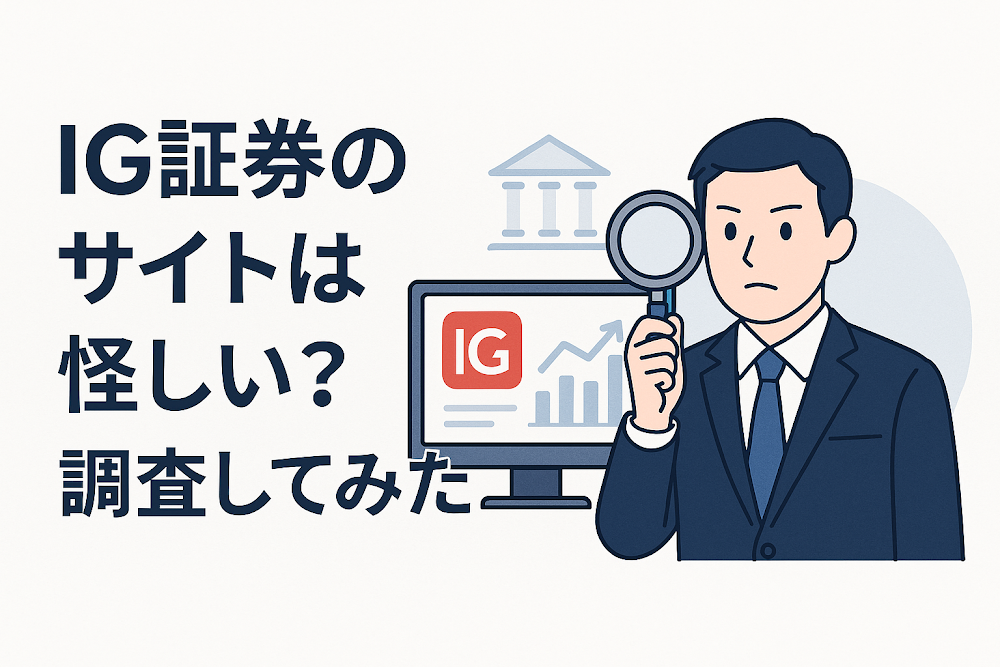 IG証券のサイトは怪しい?調査してみた