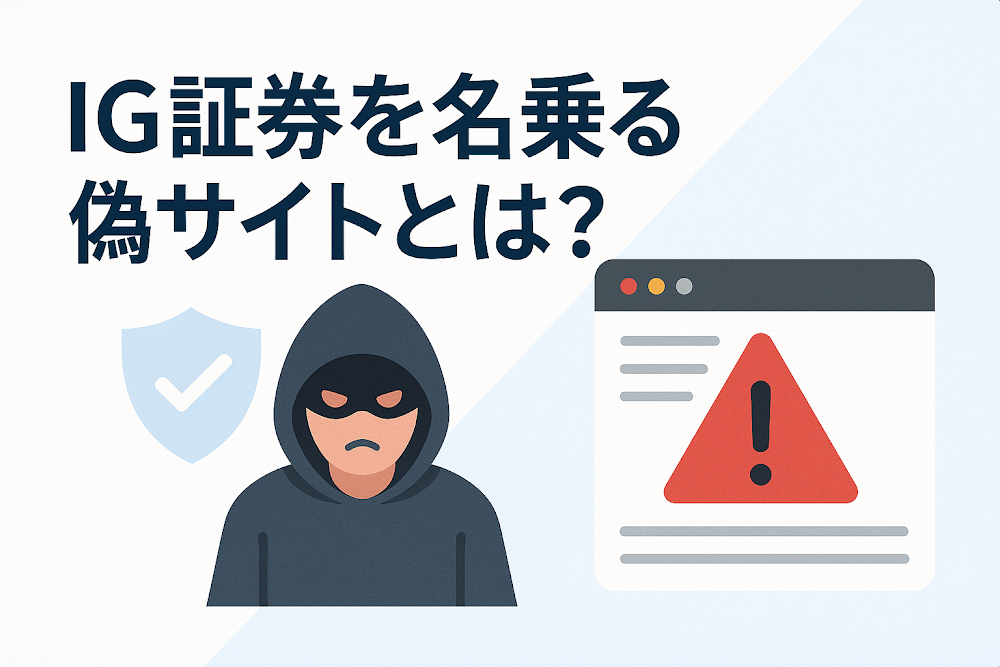 IG証券を名乗る偽サイトとは?