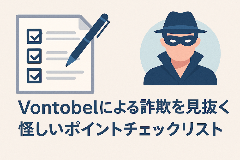 Vontobelによる詐欺を見抜く怪しいポイントチェックリスト