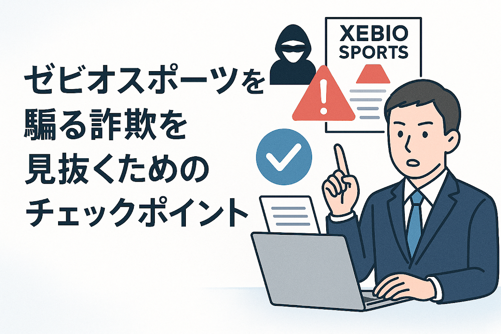 ゼビオスポーツを騙る詐欺を見抜くためのチェックポイント