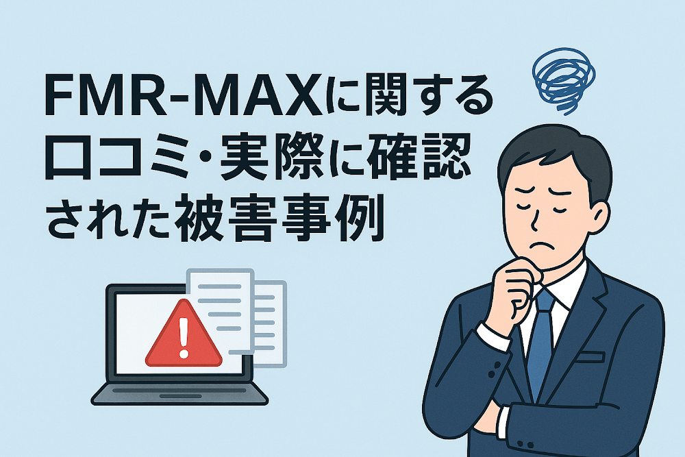 FMR-MAXに関する口コミ・実際に確認された被害事例