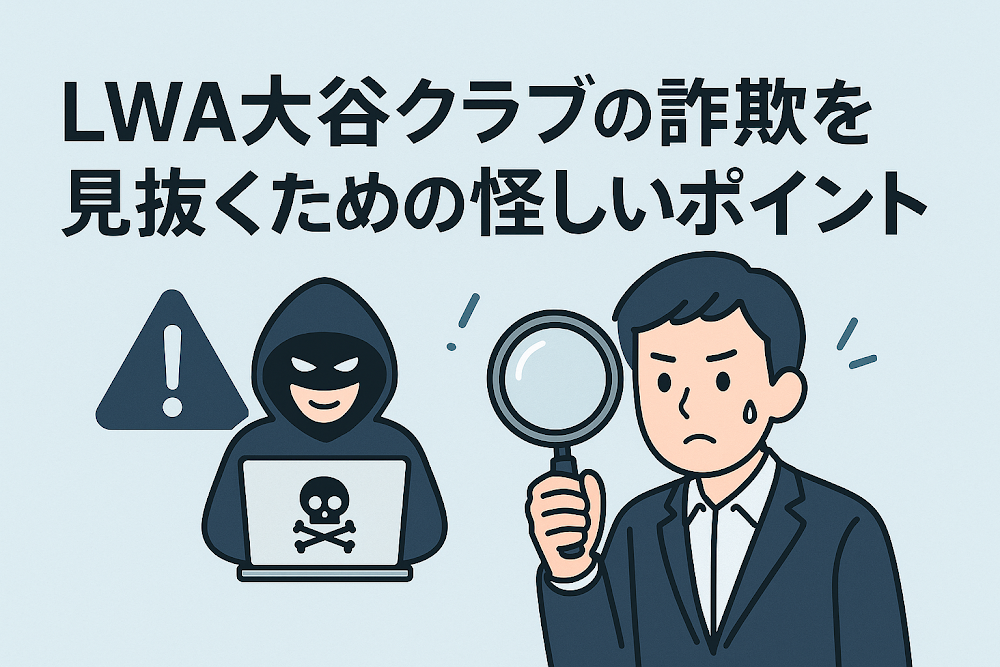 LWA大谷クラブの詐欺を見抜くための怪しいポイント