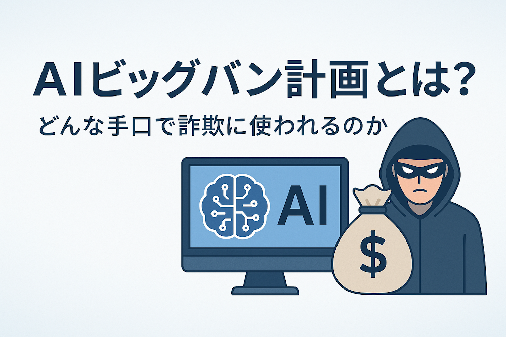 AIビッグバン計画とは？どんな手口で詐欺に使われるのか
