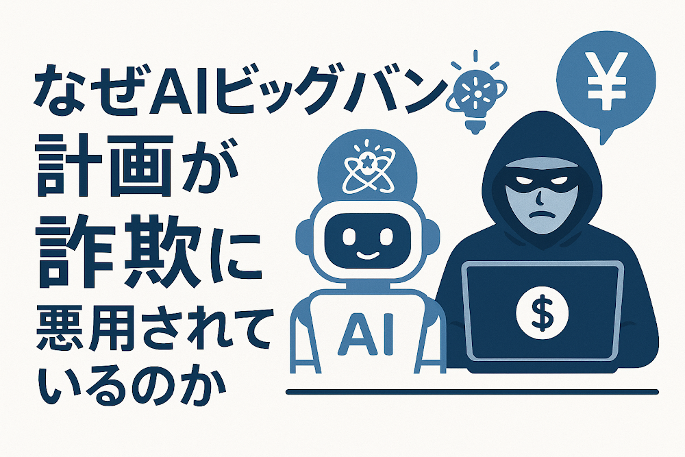 なぜAIビッグバン計画が詐欺に悪用されているのか