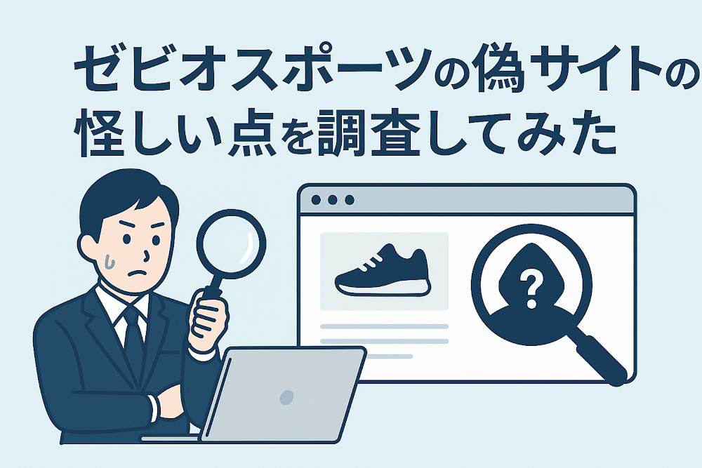 ゼビオスポーツの偽サイトの怪しい点を調査してみた