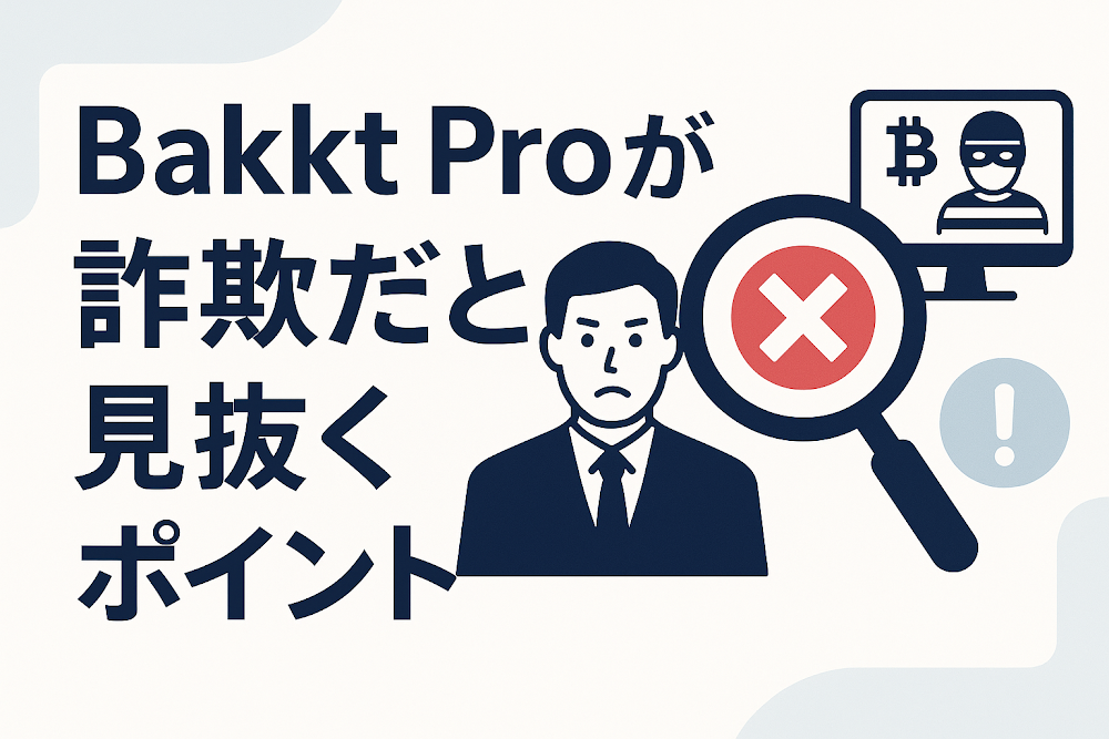Bakkt Proが詐欺だと見抜くポイント