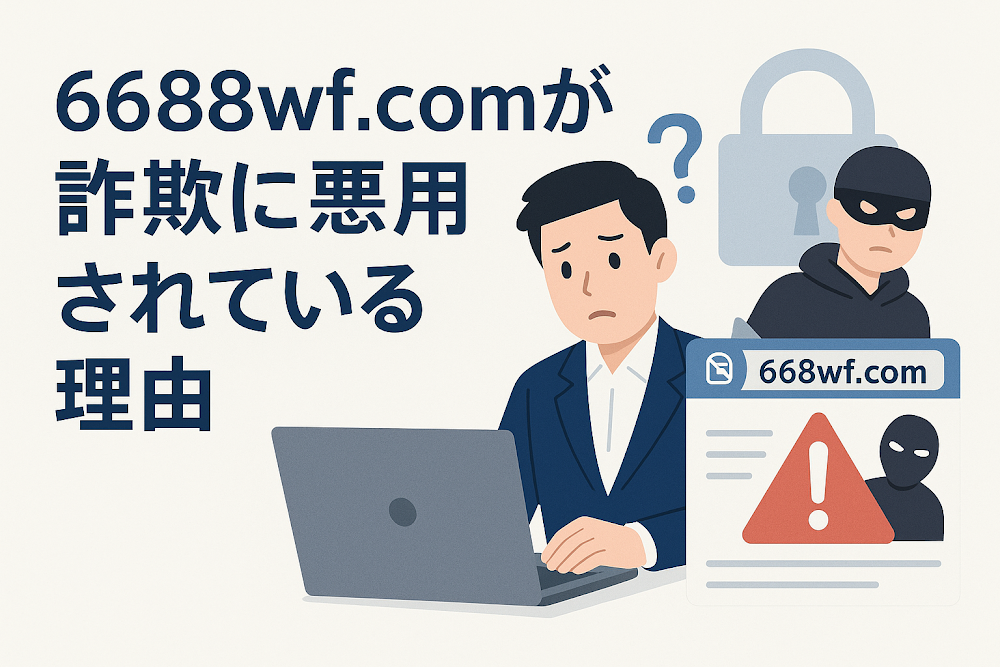 6688wf.comが詐欺に悪用されている理由