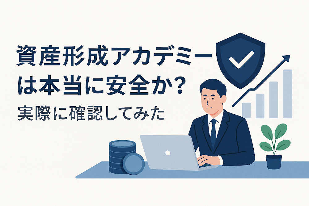 資産形成アカデミーは本当に安全か?実際に確認してみた