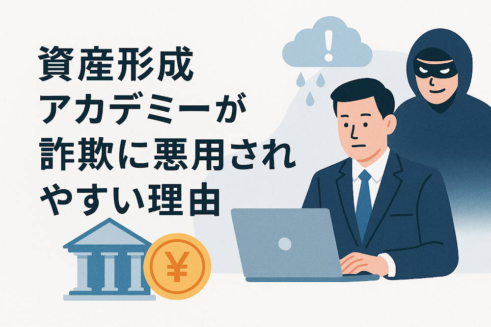 資産形成アカデミーが詐欺に悪用されやすい理由