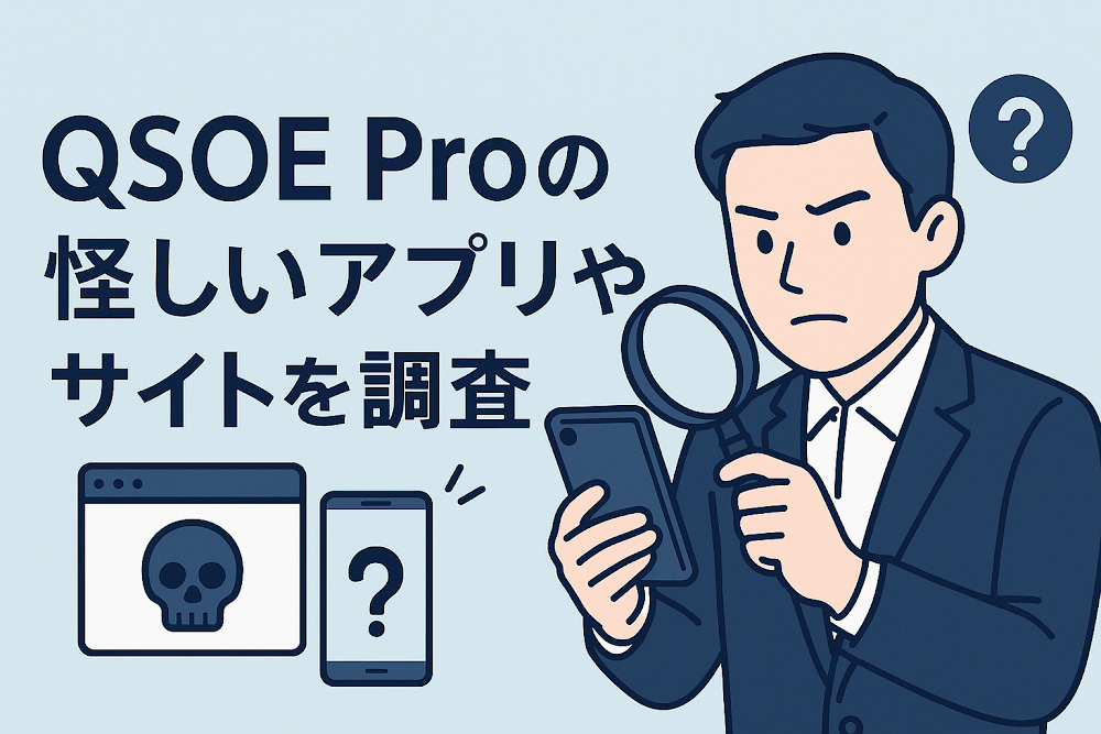 QSOE Proの怪しいアプリやサイトを調査