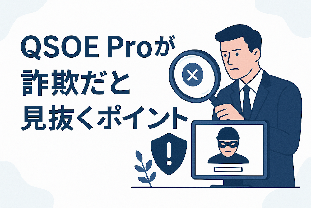 QSOE Proが詐欺だと見抜くポイント