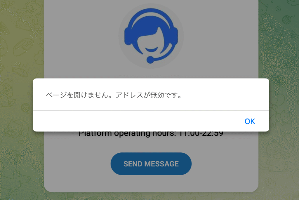 エラーメッセージ