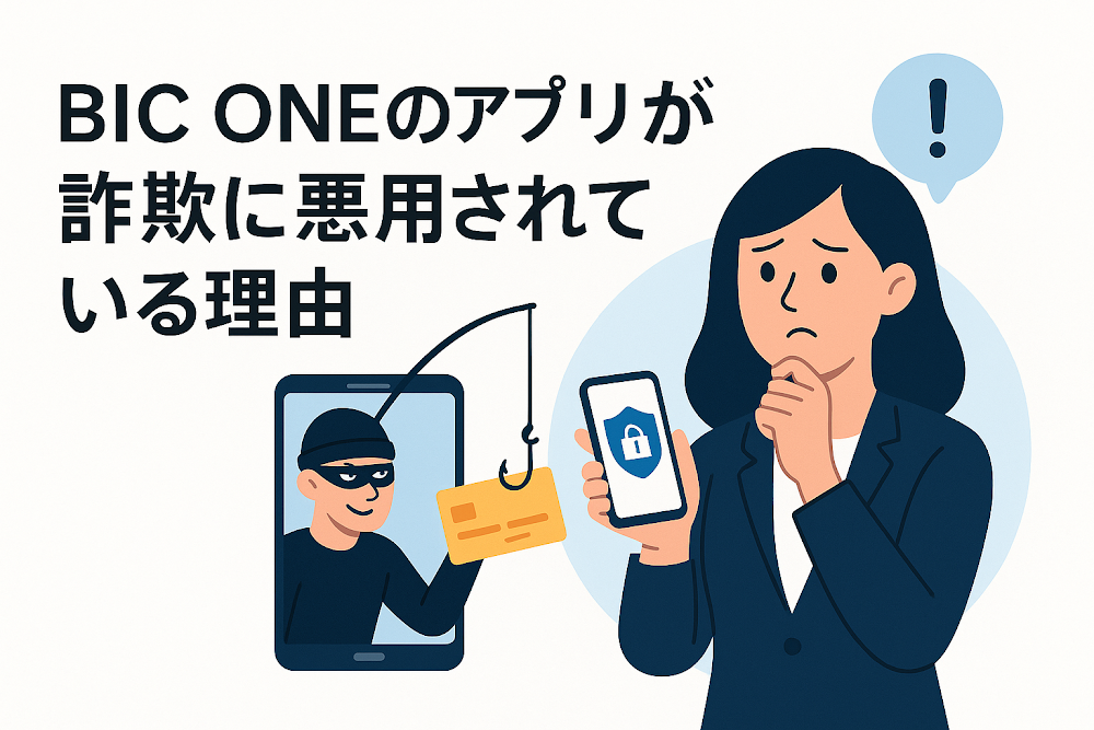 BIC ONEのアプリが詐欺に悪用されている理由
