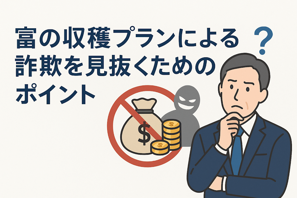 富の収穫プランによる詐欺を見抜くためのポイント
