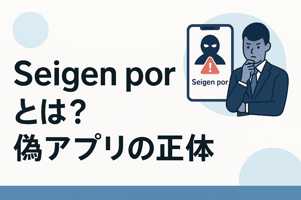 Seigen porとは?偽アプリの正体