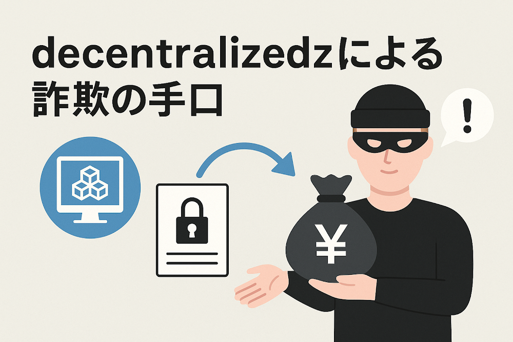 decentralizedzによる詐欺の手口