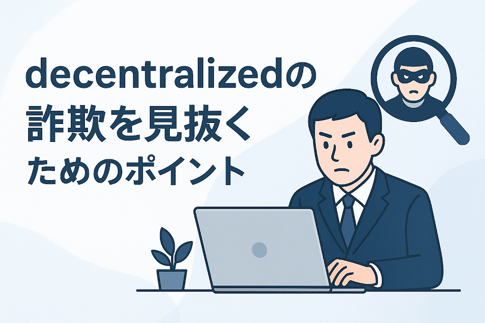 decentralizedzの詐欺を見抜くためのポイント