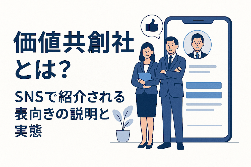 価値共創社とは？SNSで紹介される表向きの説明と実態