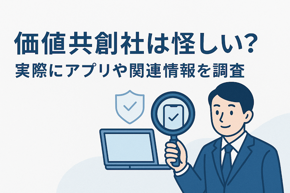 価値共創社は怪しい？実際にアプリや関連情報を調査