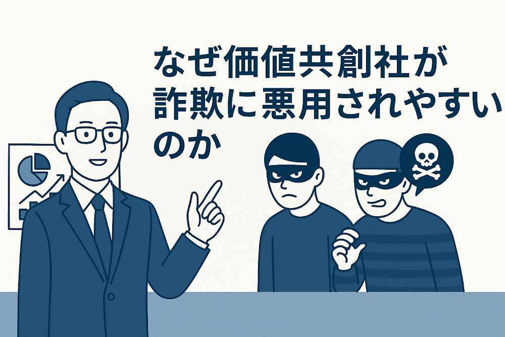 なぜ価値共創社が詐欺に悪用されやすいのか
