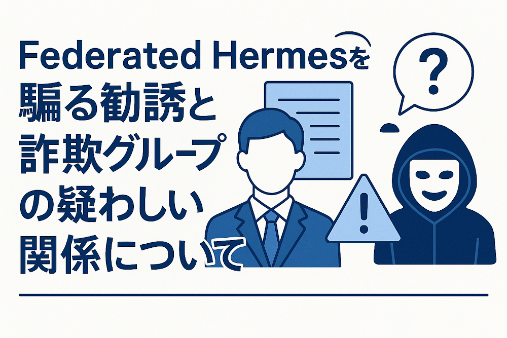 Federated Hermesを騙る勧誘と詐欺グループの疑わしい関係について