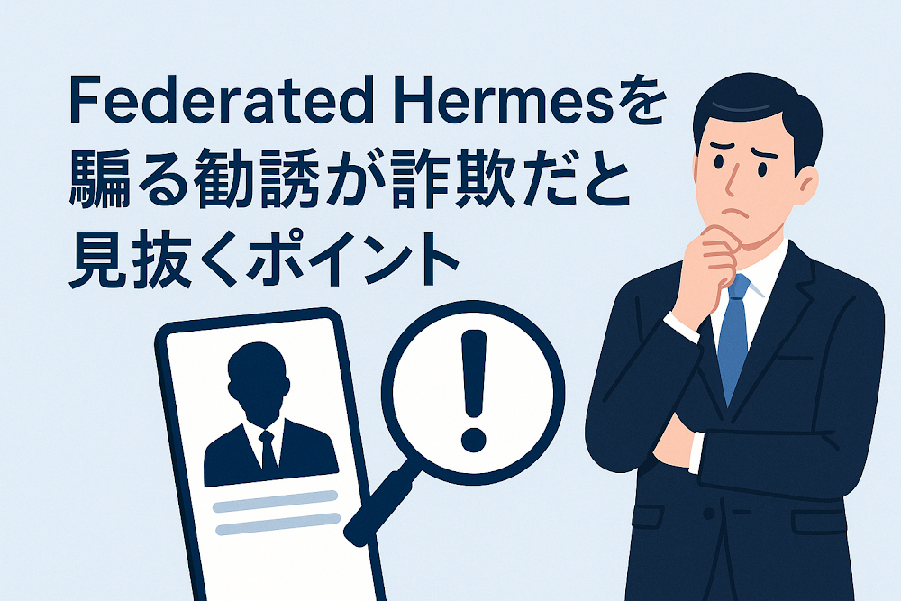 Federated Hermesを騙る勧誘が詐欺だと見抜くポイント