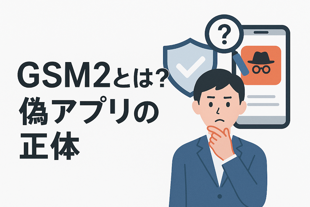 GSM2とは？偽アプリの正体