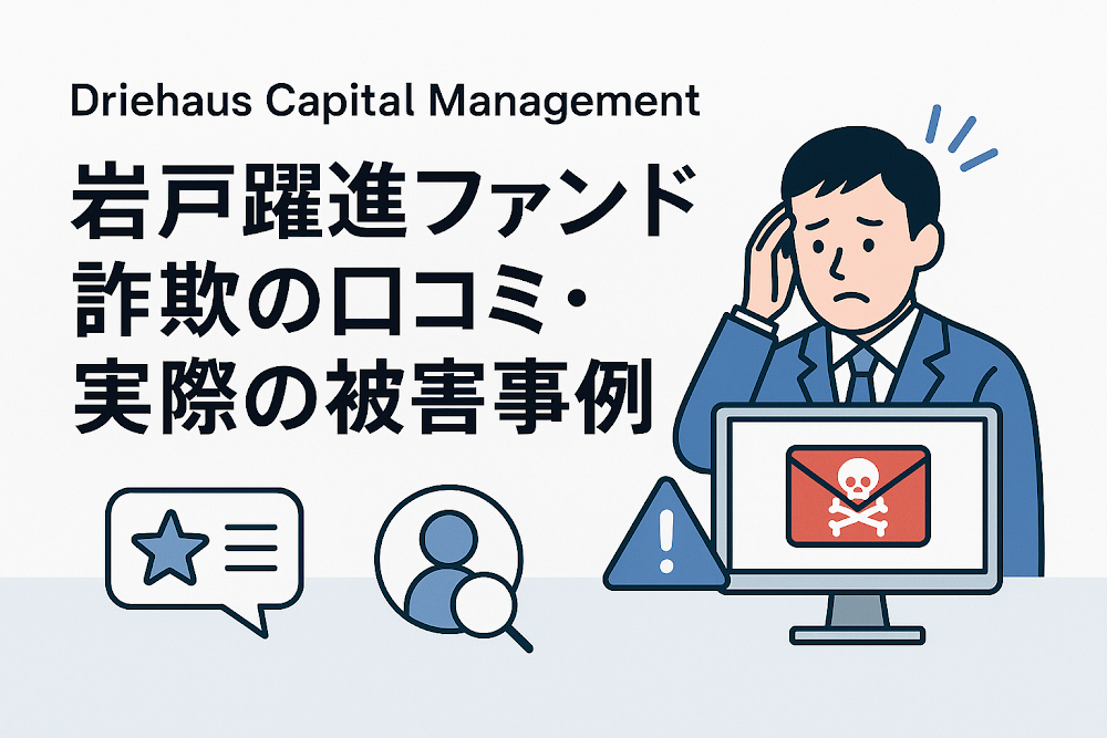 Driehaus Capital Management 岩戸躍進ファンド詐欺の口コミ・実際の被害事例
