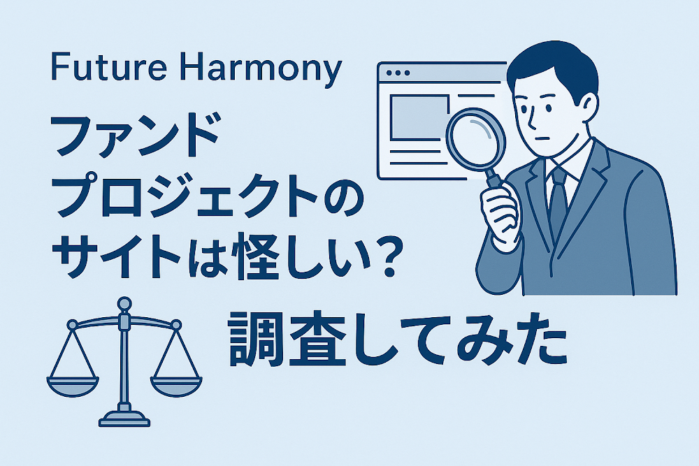 Future Harmony ファンド プロジェクトのサイトは怪しい？調査してみた