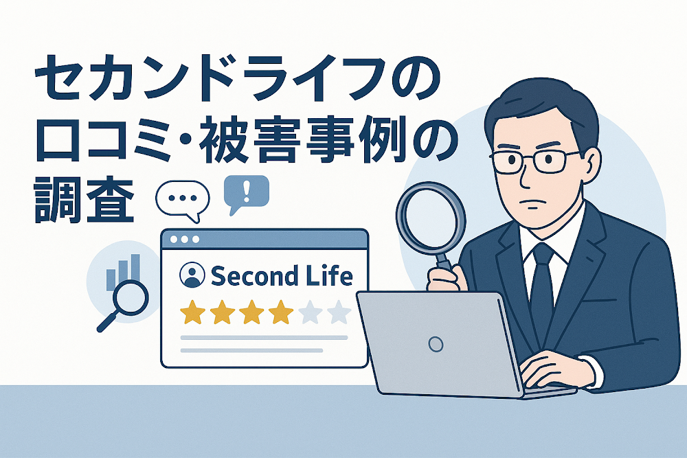 セカンドライフの口コミ・被害事例の調査