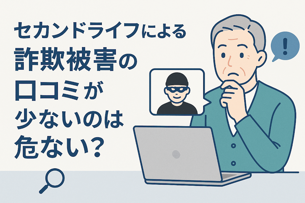 セカンドライフによる詐欺被害の口コミが少ないのは危ない？