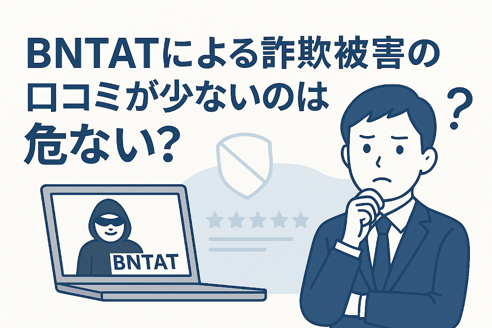BNTATによる詐欺被害の口コミが少ないのは危ない？