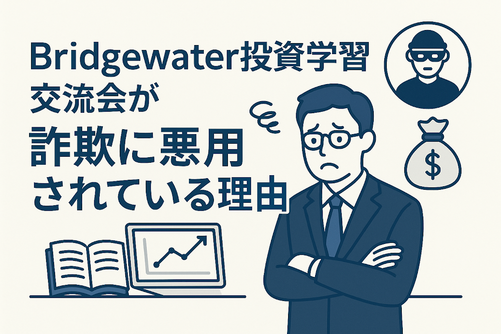 Bridgewater投資学習交流会が詐欺に悪用されている理由