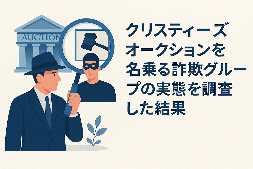 クリスティーズオークションを名乗る詐欺グループの実態を調査した結果