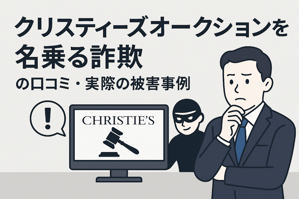 クリスティーズオークションを名乗る詐欺の口コミ・実際の被害事例