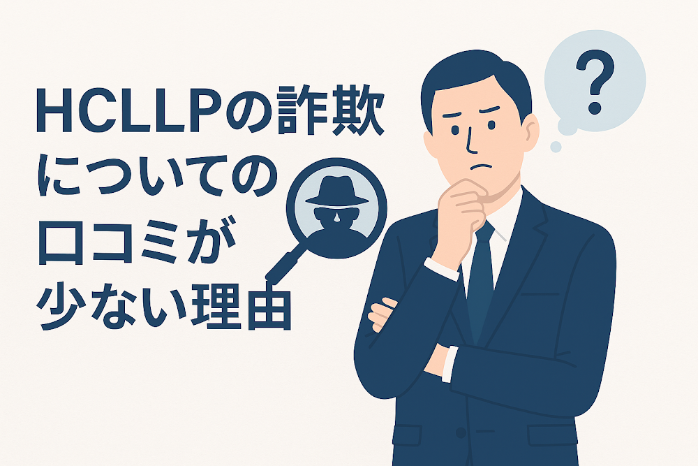 HCLLPの詐欺についての口コミが少ない理由