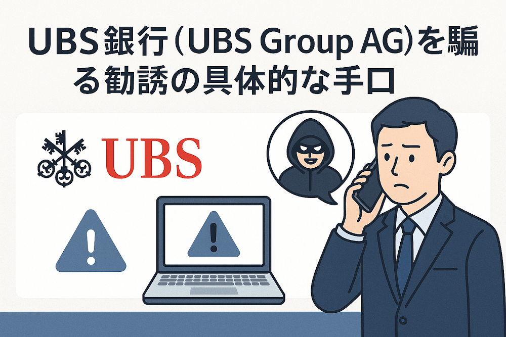UBS銀行（UBS Group AG）を騙る勧誘の具体的な手口