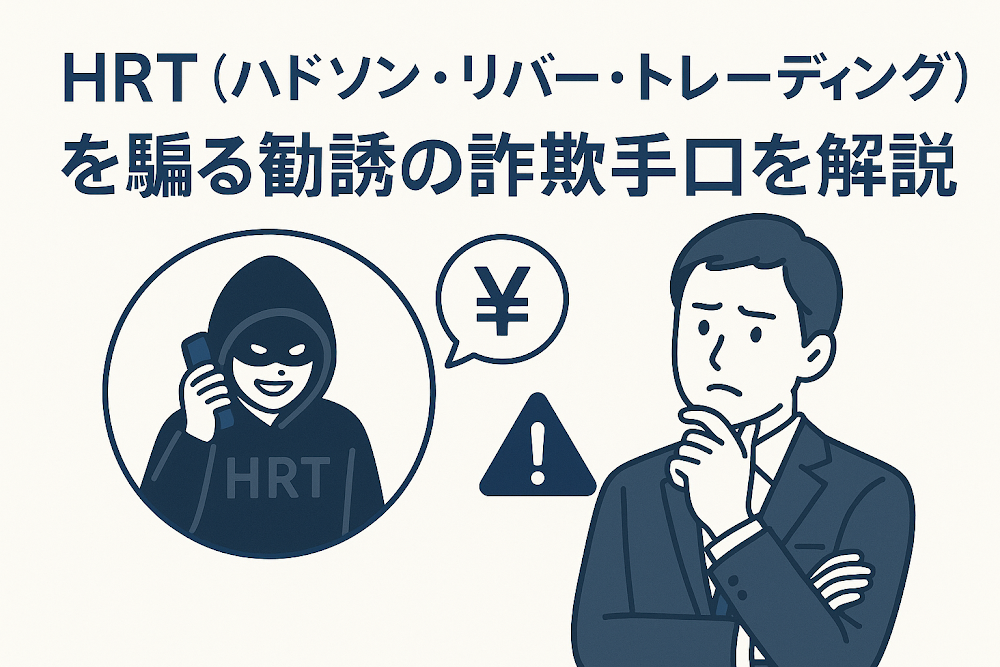 HRT（ハドソン・リバー・トレーディング）を騙る勧誘の詐欺手口を解説