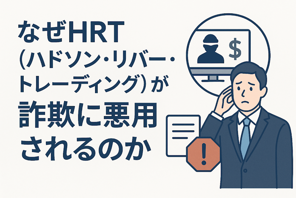 なぜHRT（ハドソン・リバー・トレーディング）が詐欺に悪用されるのか