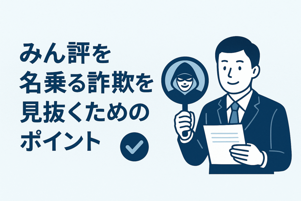 みん評を名乗る詐欺を見抜くためのポイント
