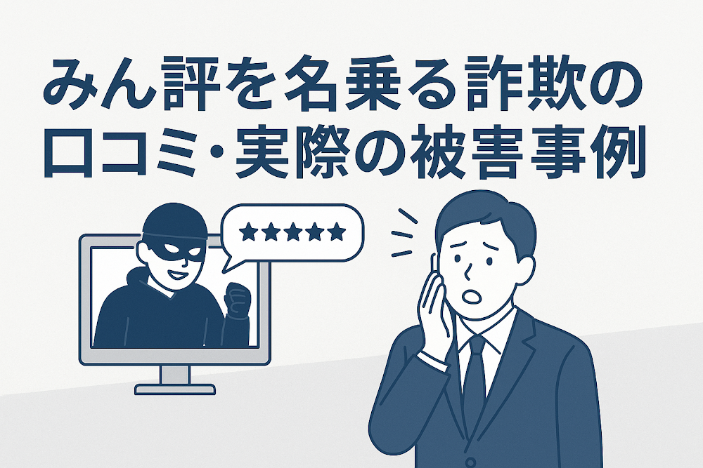 みん評を名乗る詐欺の口コミ・実際の被害事例