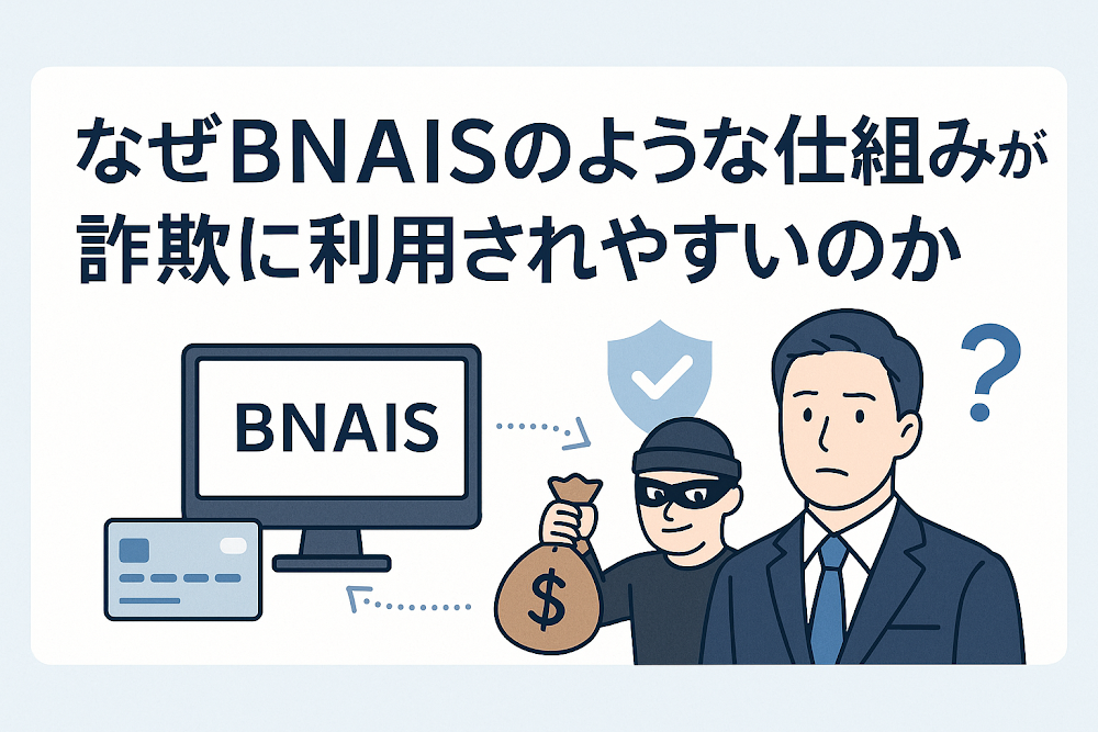 なぜBNAISのような仕組みが詐欺に利用されやすいのか