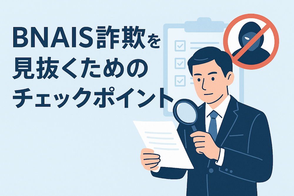 BNAIS詐欺を見抜くためのチェックポイント