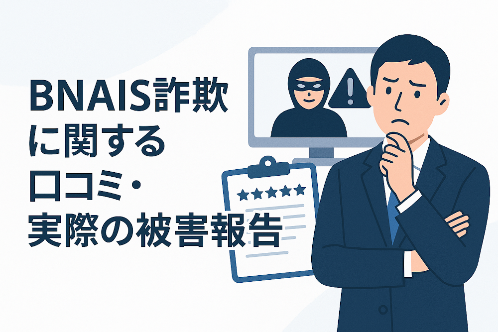 BNAIS詐欺に関する口コミ・実際の被害報告