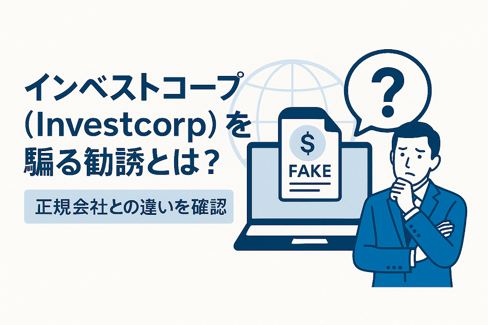 インベストコープ（Investcorp）を騙る勧誘とは？正規会社との違いを確認