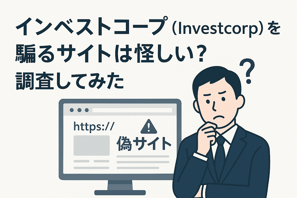 インベストコープ（Investcorp）を騙るサイトは怪しい？調査してみた