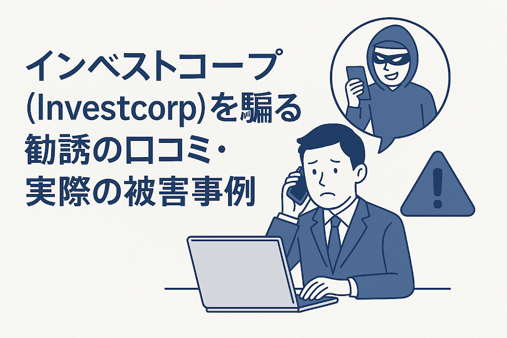 インベストコープ（Investcorp）を騙る勧誘の口コミ・実際の被害事例