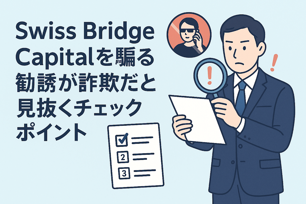 Swiss Bridge Capitalを騙る勧誘が詐欺だと見抜くチェックポイント