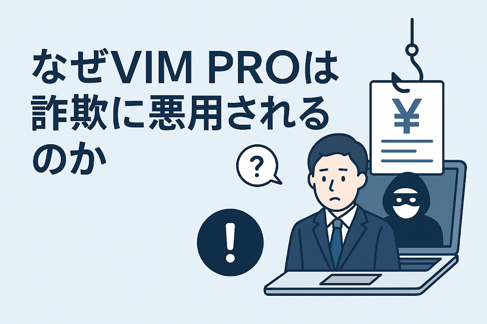 なぜVIM PROは詐欺に悪用されるのか