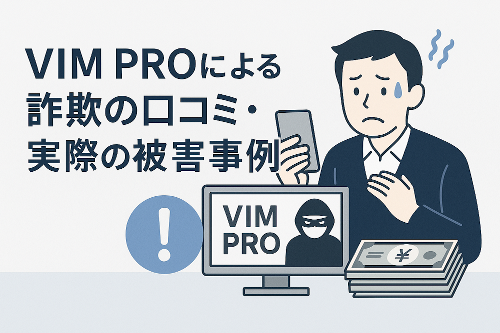 VIM PROによる詐欺の口コミ・実際の被害事例
